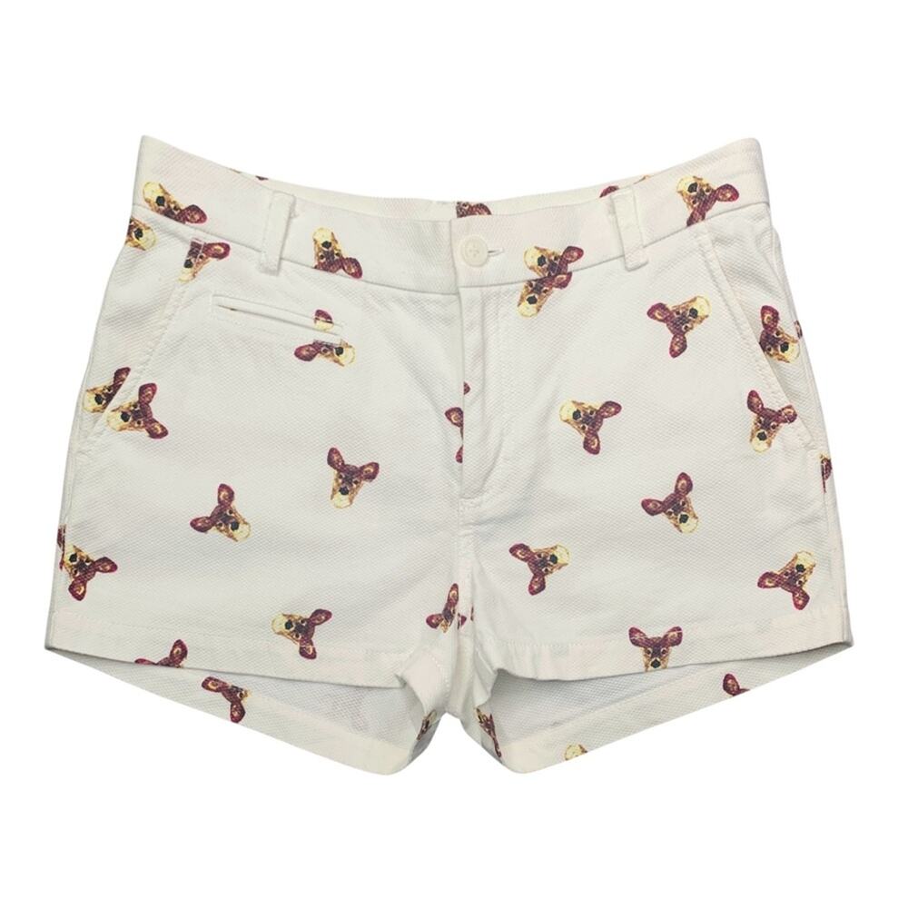 Paul & Joe Sister Woodland Deer Print Chino Shorts 4  Parisian Preppy Whimsical